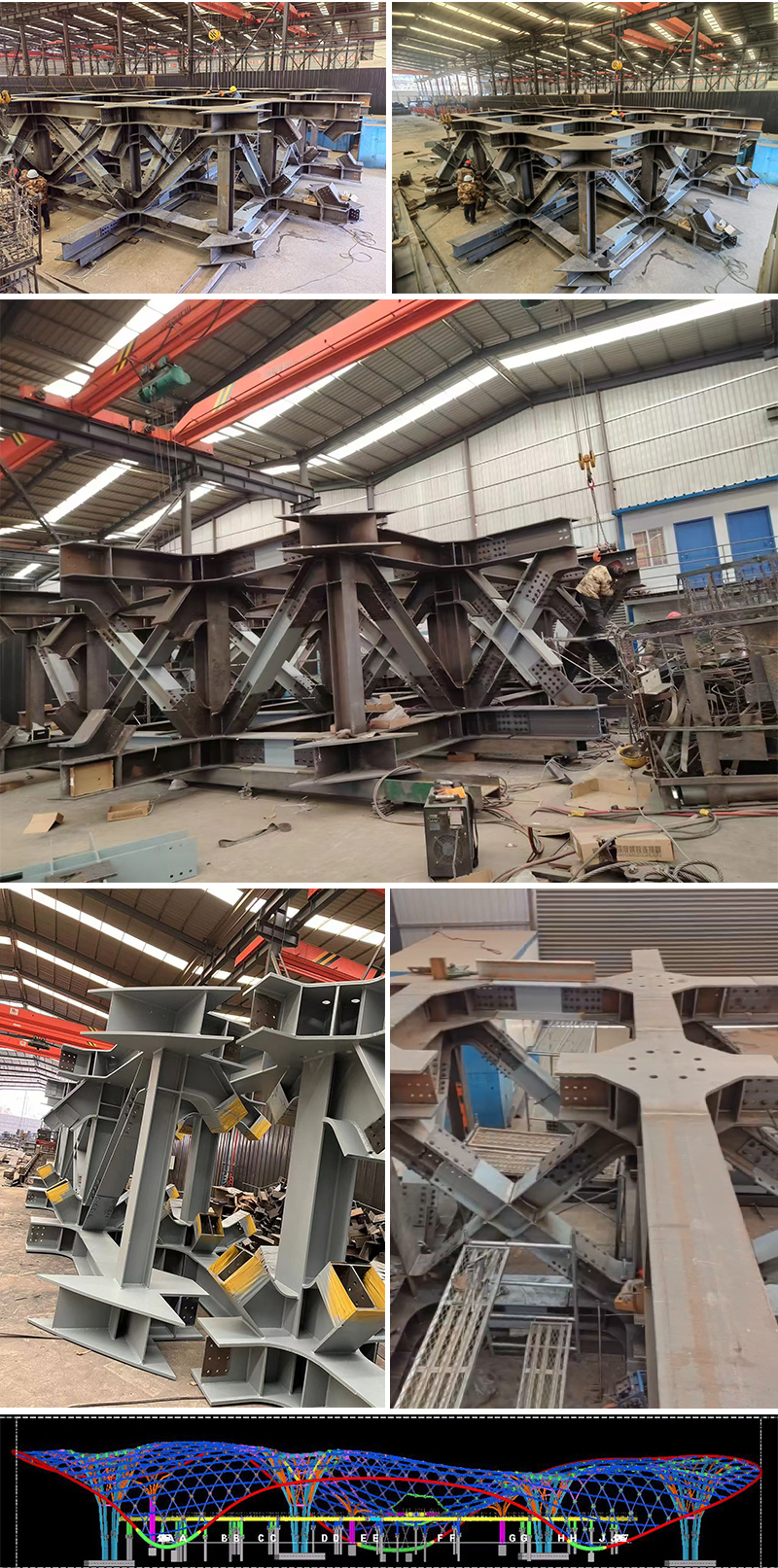 三峡恒基能脉瓜州70万千瓦“光热储能+”东吸热塔新区钢结构项目